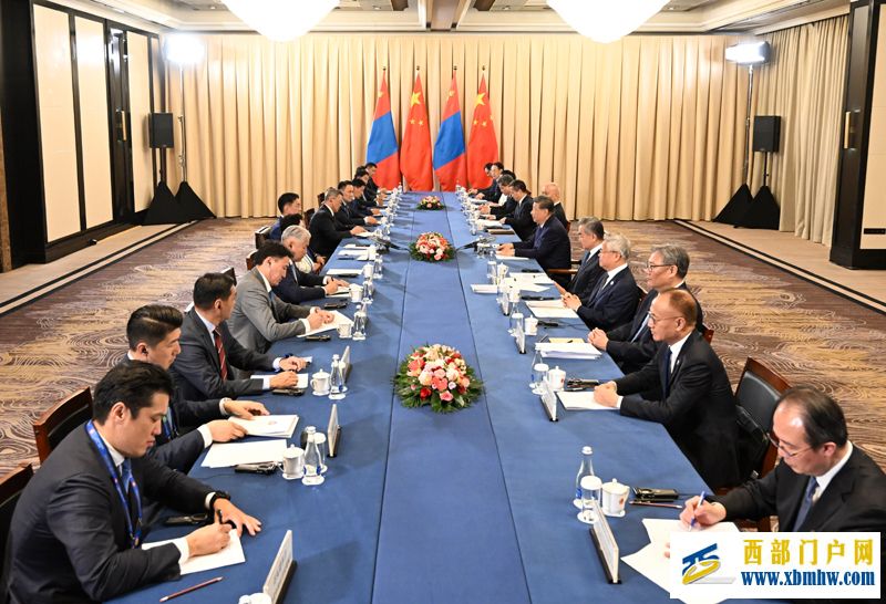 习近平会见蒙古国总统呼日勒苏赫(图2)